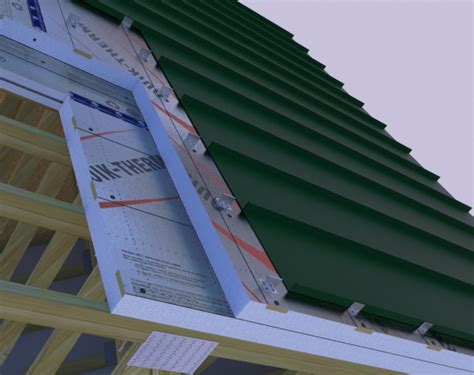 metal sheet with insulation|rigid insulation under metal roofing.